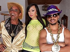 Watch the sexy Venus Lux take some hardcore cock from Castro Supreme and Ramon!